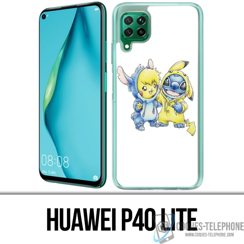 Custodia per Huawei P40 Lite - Stitch Pikachu Baby