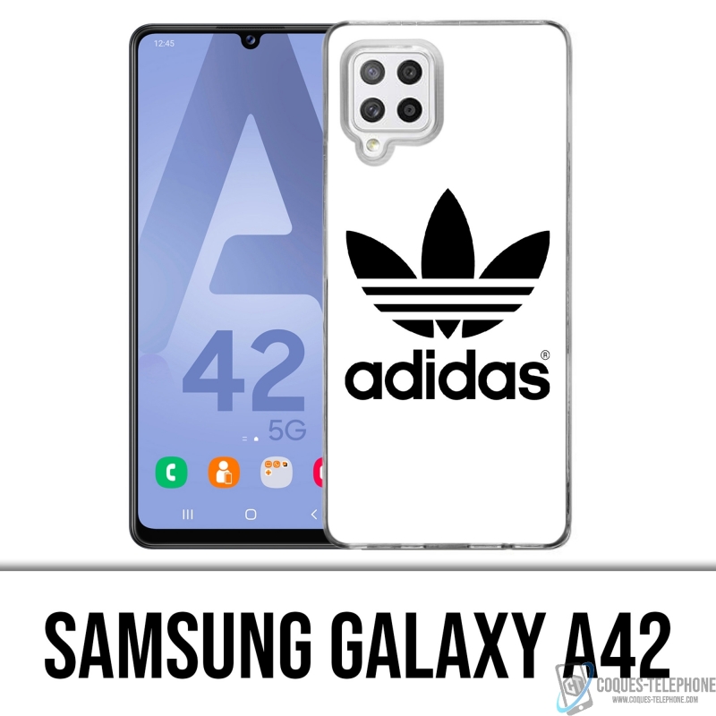 Coque Samsung Galaxy A42 - Adidas Classic Blanc