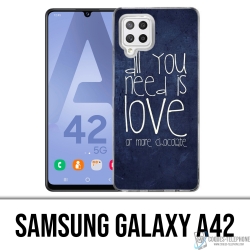 Custodia per Samsung Galaxy A42 - Tutto ciò di cui hai bisogno è il cioccolato