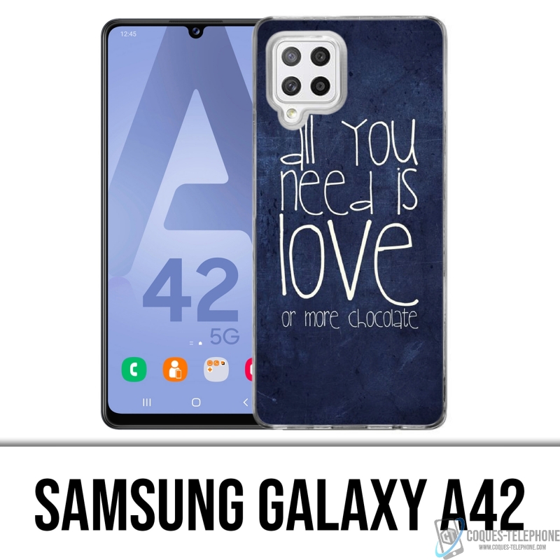 Coque Samsung Galaxy A42 - All You Need Is Chocolate