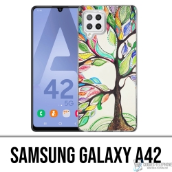 Samsung Galaxy A42 Case - Mehrfarbiger Baum
