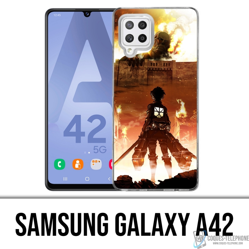 Coque Samsung Galaxy A42 - Attak On Titan Poster