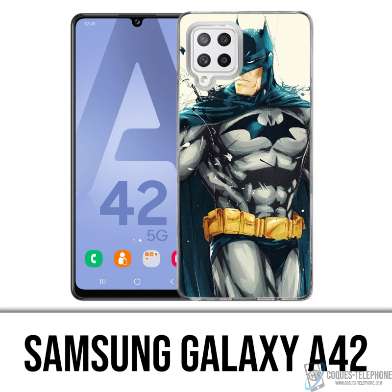 Custodia per Samsung Galaxy A42 - Vernice Batman Art