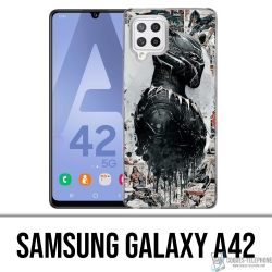 Coque Samsung Galaxy A42 - Black Panther Comics Splash
