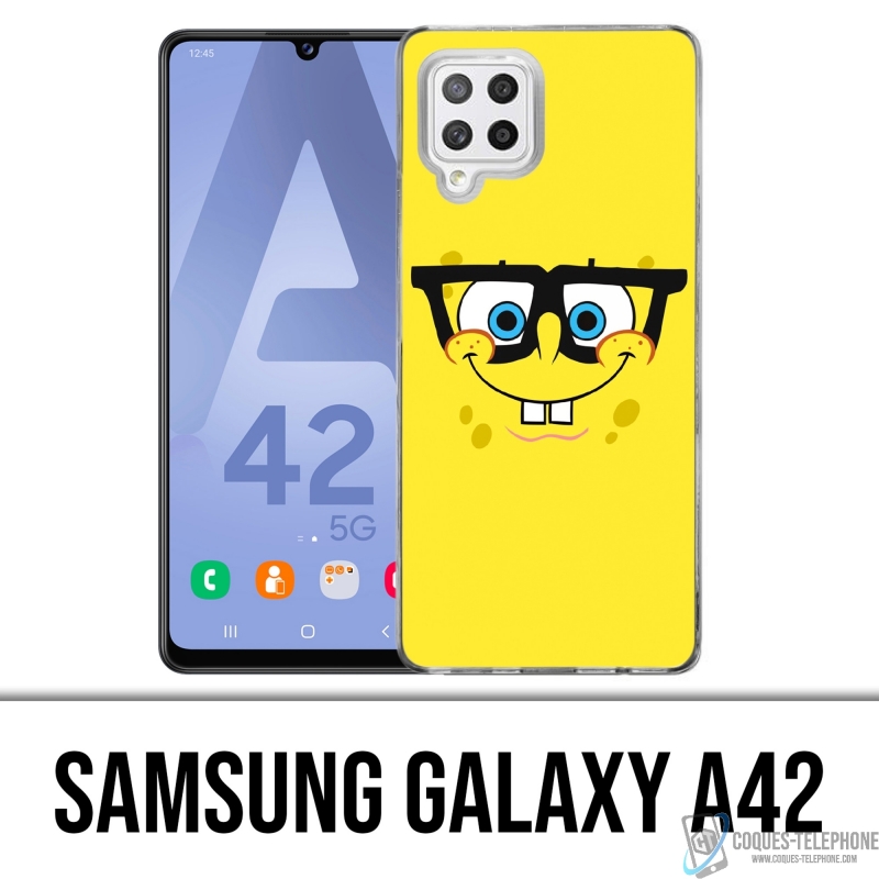 Coque Samsung Galaxy A42 - Bob Éponge Lunettes