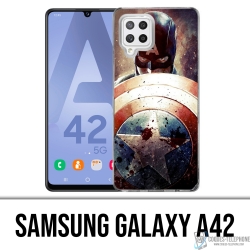 Custodie e protezioni Samsung Galaxy A42 - Captain America Grunge Avengers