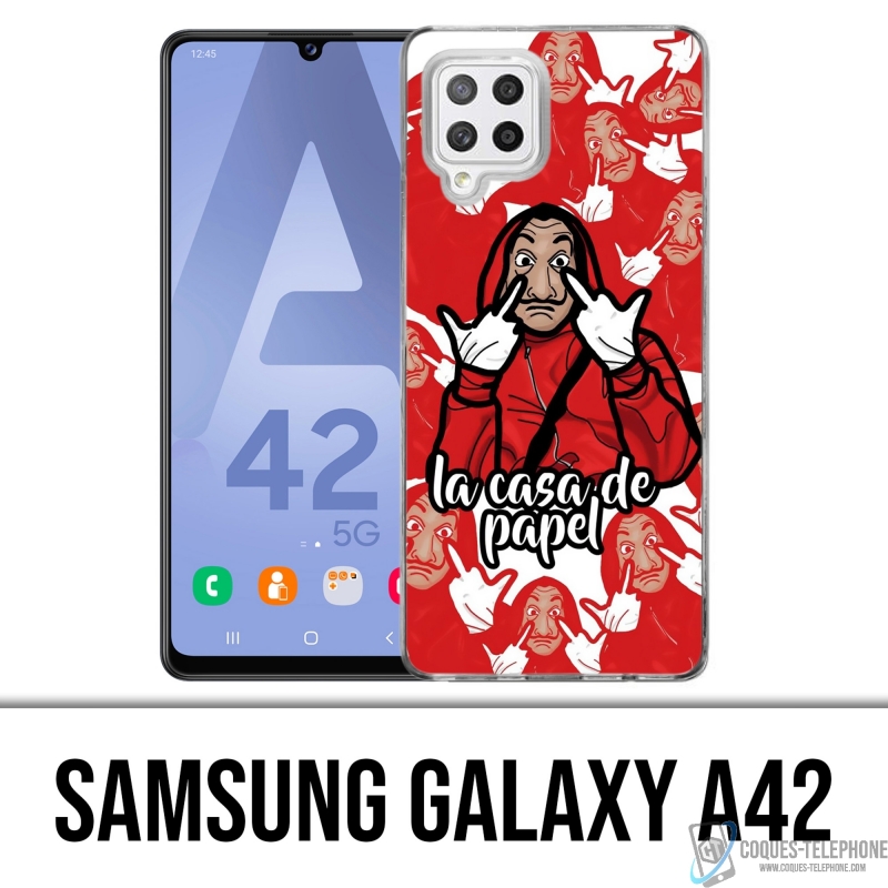 Custodia per Samsung Galaxy A42 - Casa De Papel - Cartoon