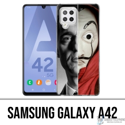 Funda Samsung Galaxy A42 - Casa De Papel Berlin Mask Split