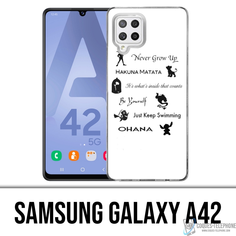 Coque Samsung Galaxy A42 - Citations Disney