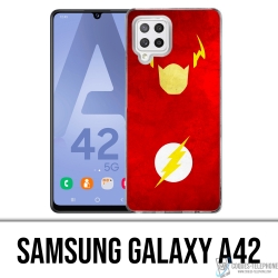 Custodia per Samsung Galaxy A42 - Dc Comics Flash Art Design