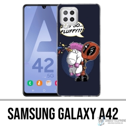 Custodia per Samsung Galaxy A42 - Deadpool Fluffy Unicorn