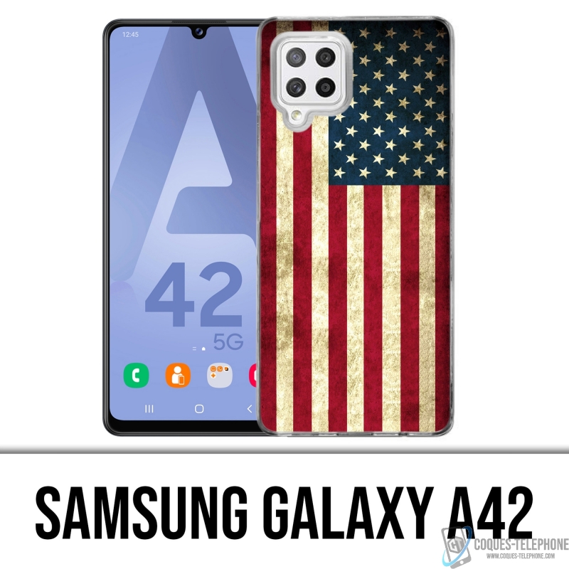 Coque Samsung Galaxy A42 - Drapeau Usa