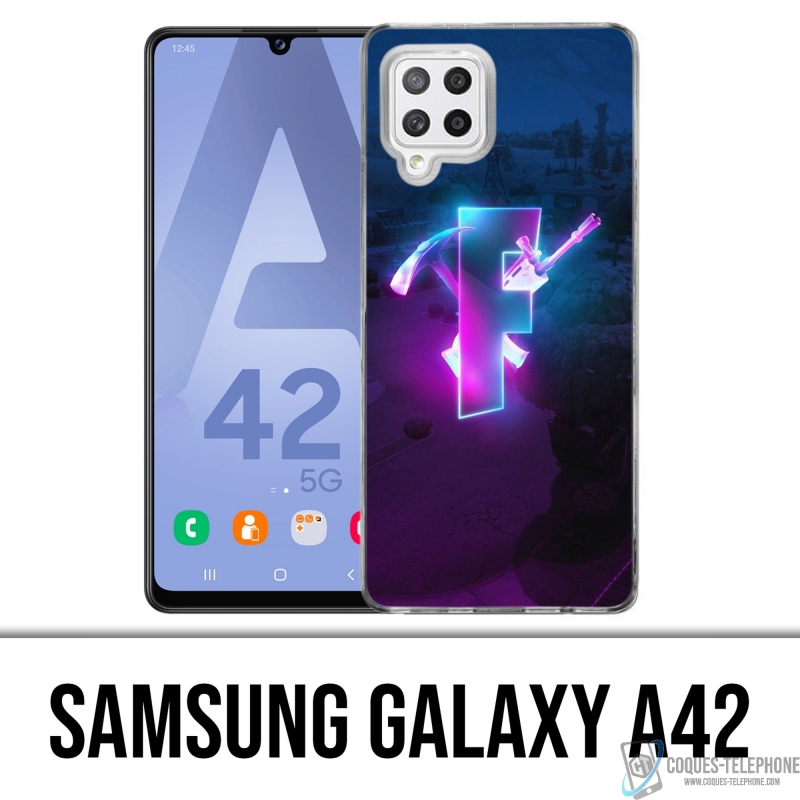 Funda Samsung Galaxy A42 - Resplandor del logotipo de Fortnite
