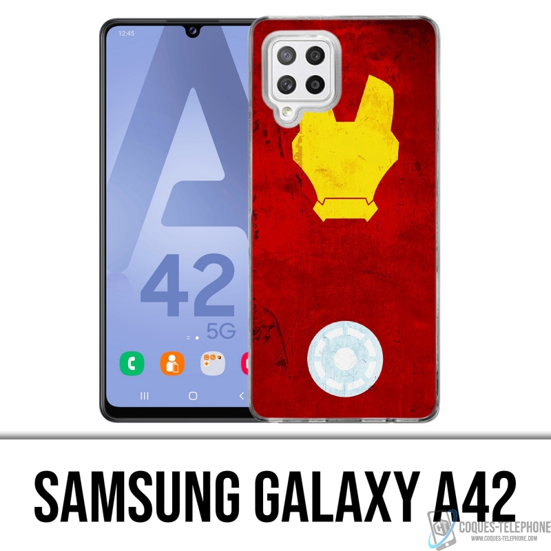 Funda Samsung Galaxy A42 - Diseño artístico de Iron Man