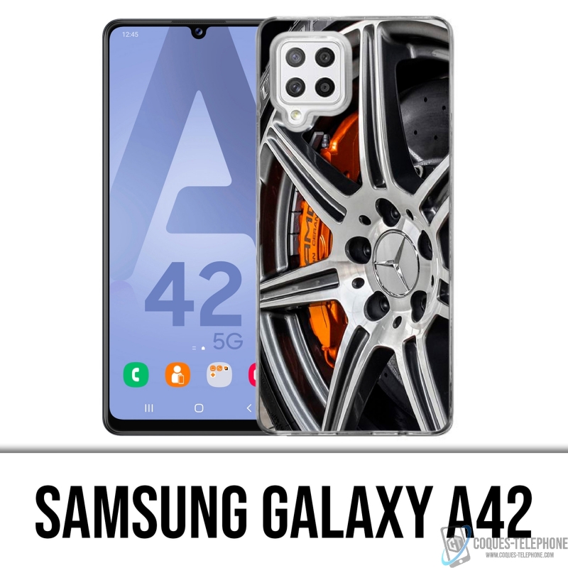 Custodia per Samsung Galaxy A42 - Cerchio Mercedes Amg