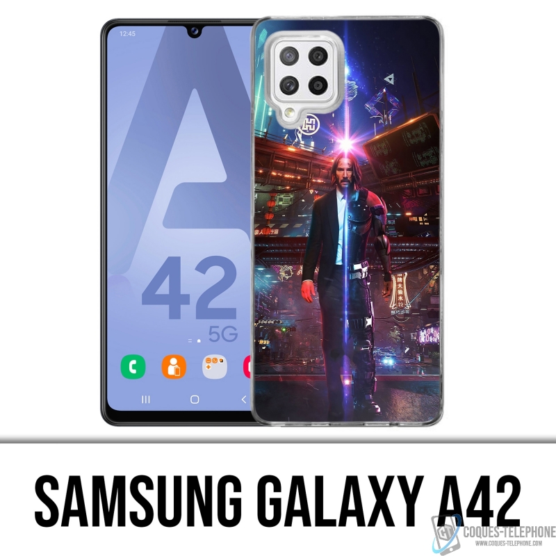 Coque Samsung Galaxy A42 - John Wick X Cyberpunk