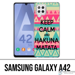 Samsung Galaxy A42 Case - Behalten Sie Ruhe Hakuna Mattata