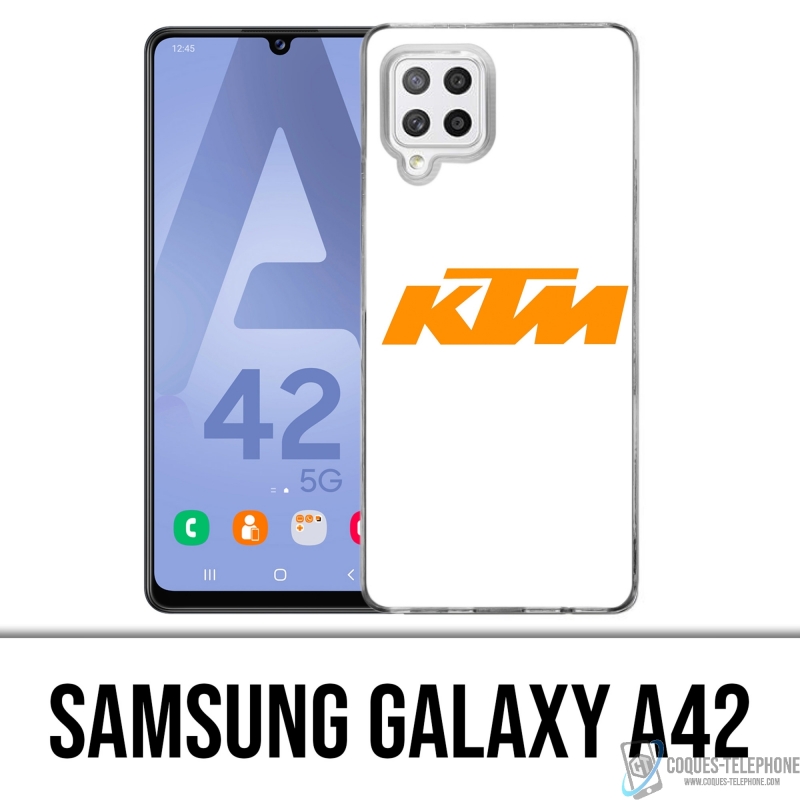 Samsung Galaxy A42 Case - Ktm Logo weißer Hintergrund