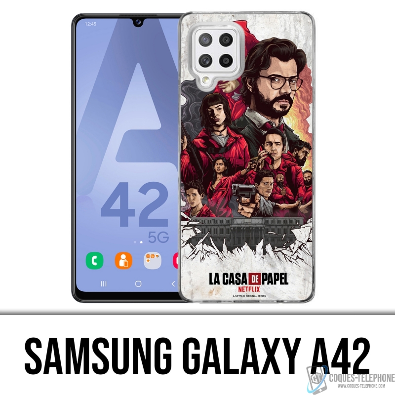 Coque Samsung Galaxy A42 - La Casa De Papel - Comics Paint