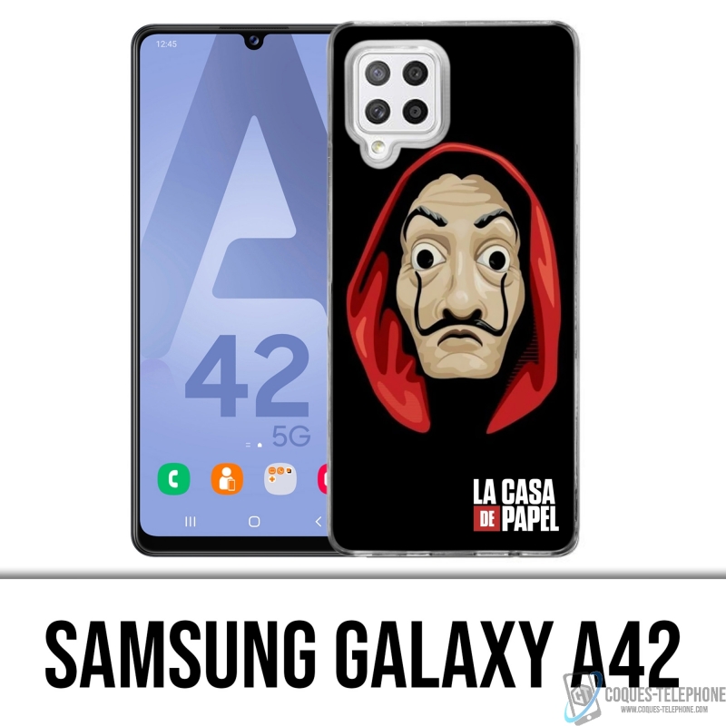 Custodia per Samsung Galaxy A42 - La Casa De Papel - Maschera Dalì