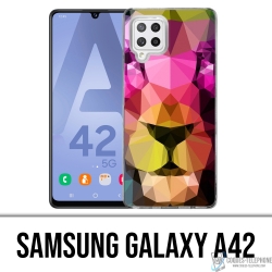 Coque Samsung Galaxy A42 - Lion Geometrique