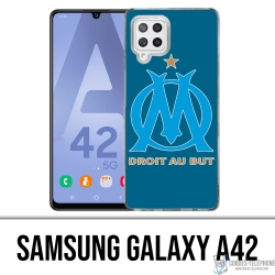 Samsung Galaxy A42 Case - Om Marseille Logo Big Blue Background