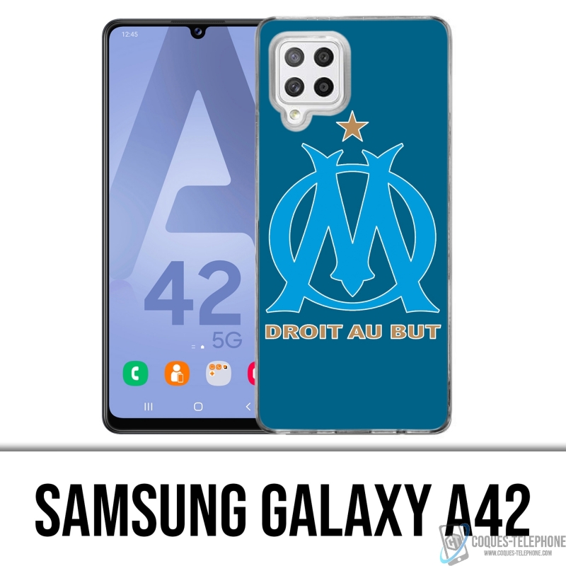 Samsung Galaxy A42 Case - Om Marseille Logo Big Blue Hintergrund