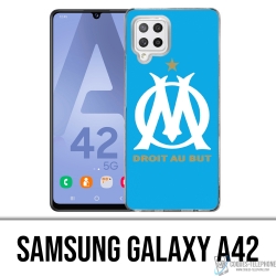 Coque Samsung Galaxy A42 - Logo Om Marseille Bleu
