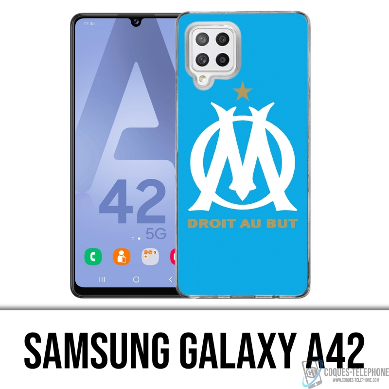 Custodia per Samsung Galaxy A42 - Om Logo Marsiglia blu