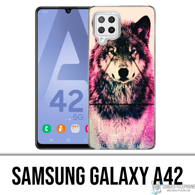 Custodia per Samsung Galaxy A42 - Triangle Wolf