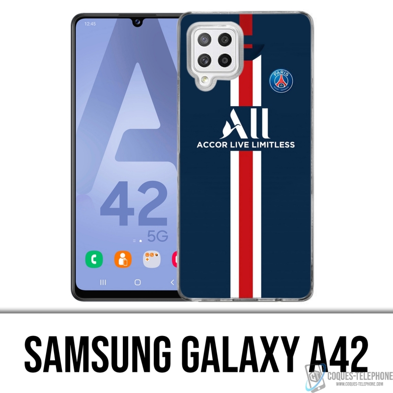 Coque Samsung Galaxy A42 - Maillot PSG Football 2020