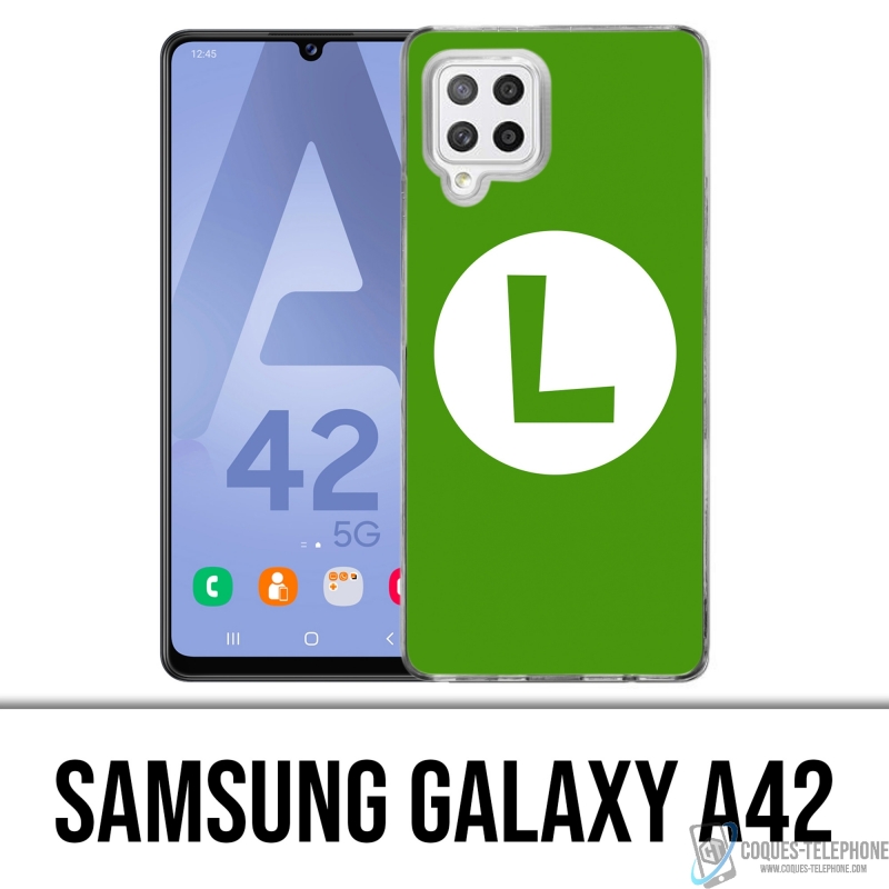 Custodia per Samsung Galaxy A42 - Mario Logo Luigi