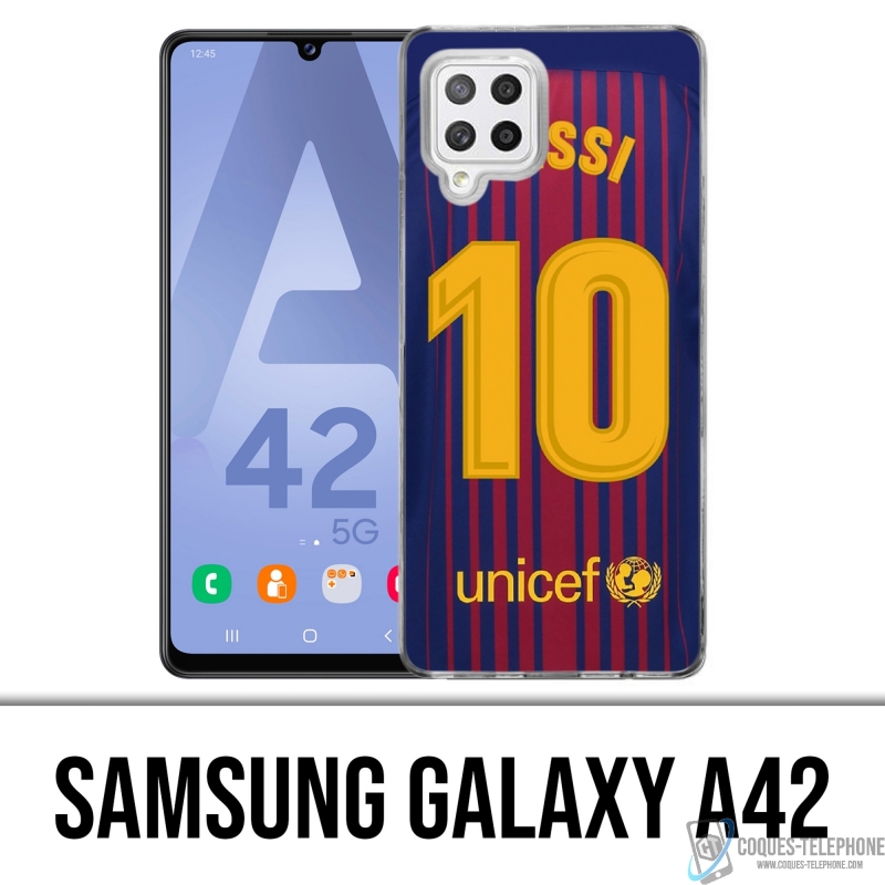 Coque Samsung Galaxy A42 - Messi Barcelone 10