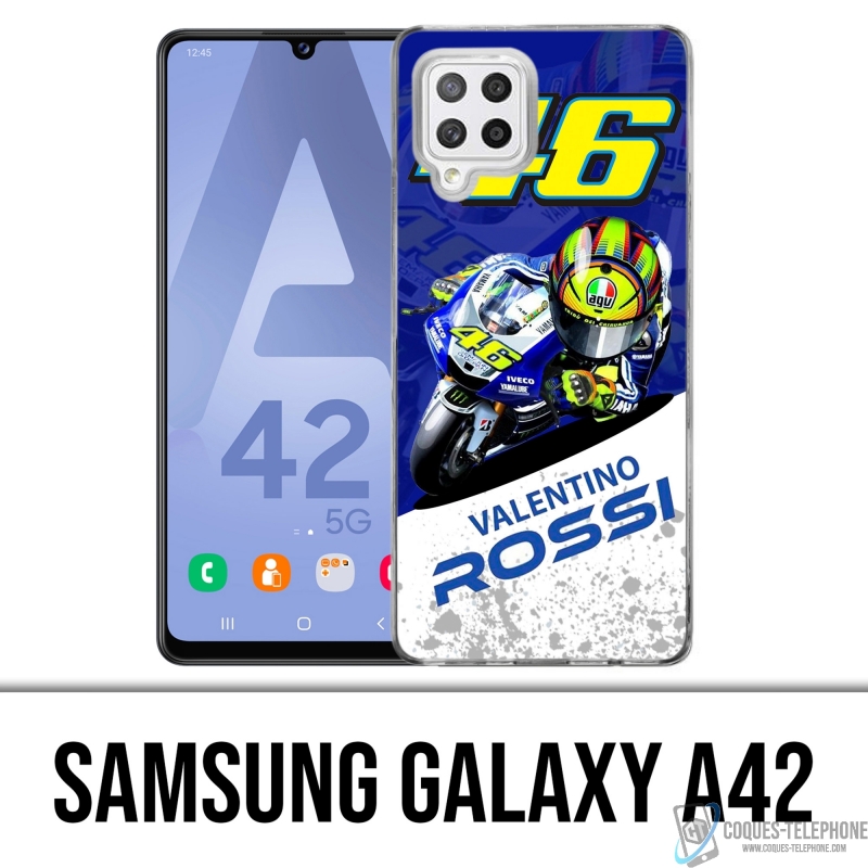 Coque Samsung Galaxy A42 - Motogp Rossi Cartoon