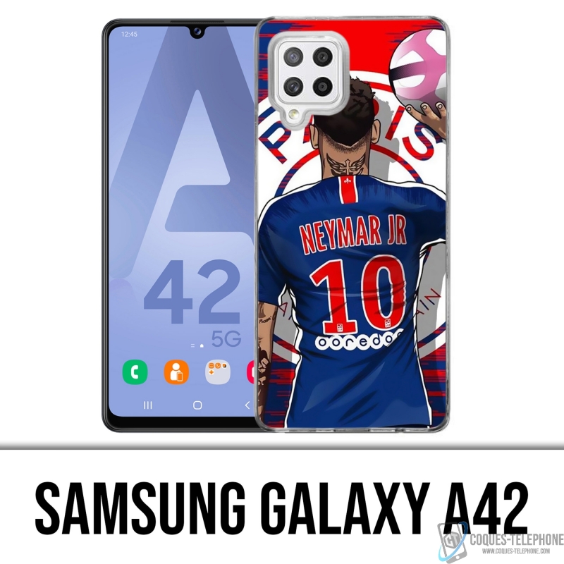 Funda Samsung Galaxy A42 - Neymar Psg Cartoon