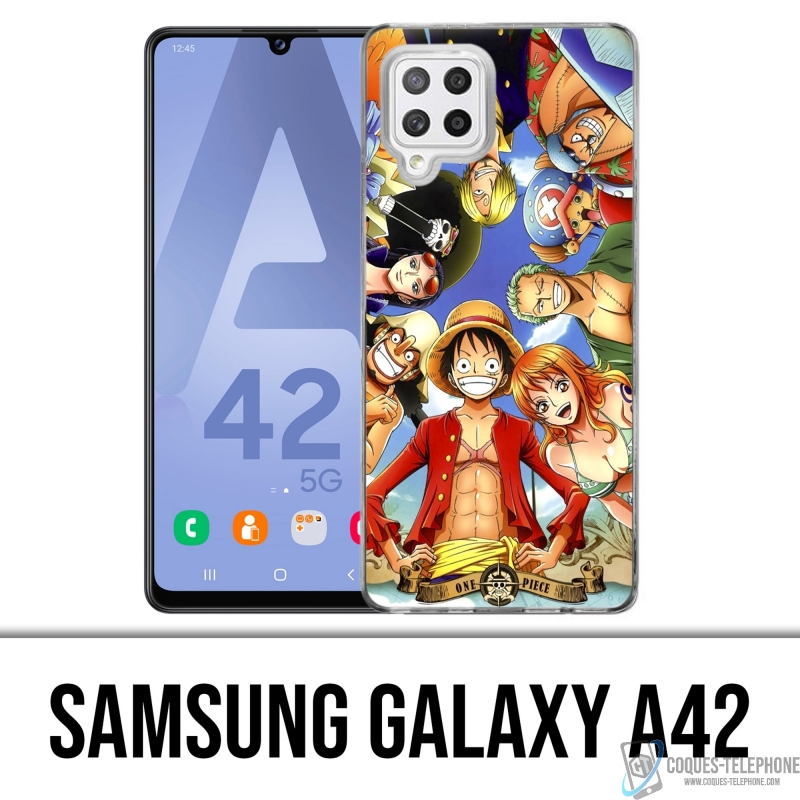 Cover per Samsung Galaxy A42 - Personaggi di One Piece