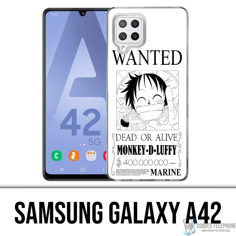 Coque Samsung Galaxy A42 - One Piece Wanted Luffy