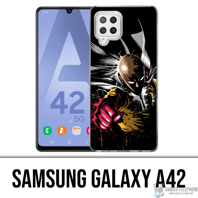 Custodia per Samsung Galaxy A42 - One Punch Man Splash