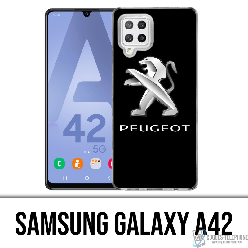 Custodia per Samsung Galaxy A42 - Logo Peugeot