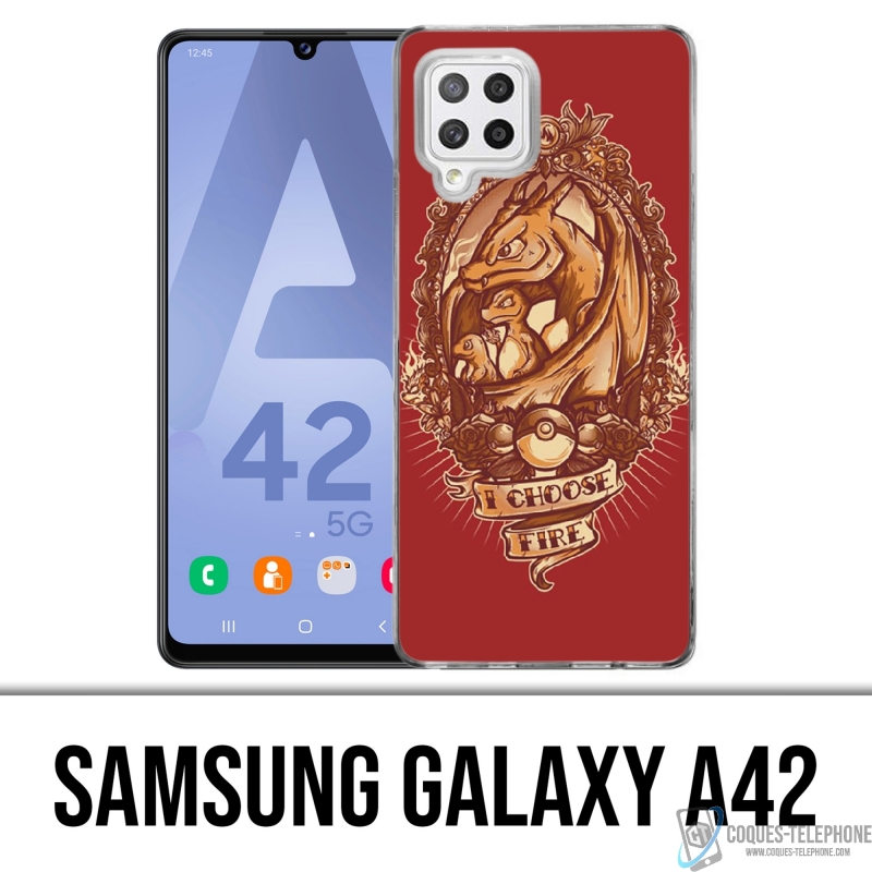 Coque Samsung Galaxy A42 - Pokémon Fire