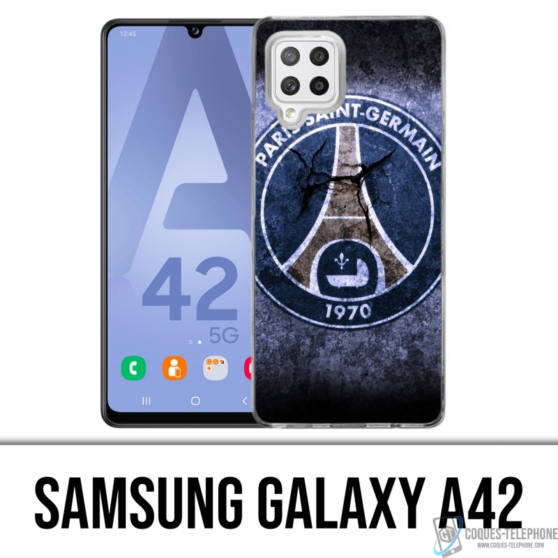 Coque Samsung Galaxy A42 - Psg Logo Grunge