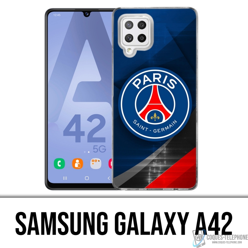 Coque Samsung Galaxy A42 - Psg Logo Metal Chrome