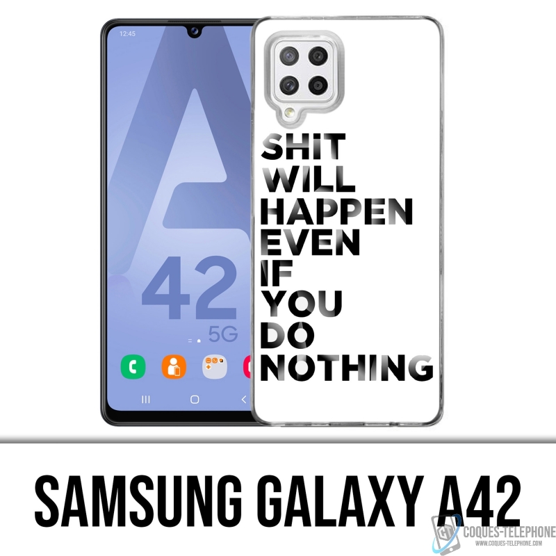Samsung Galaxy A42 Case - Scheiße wird passieren