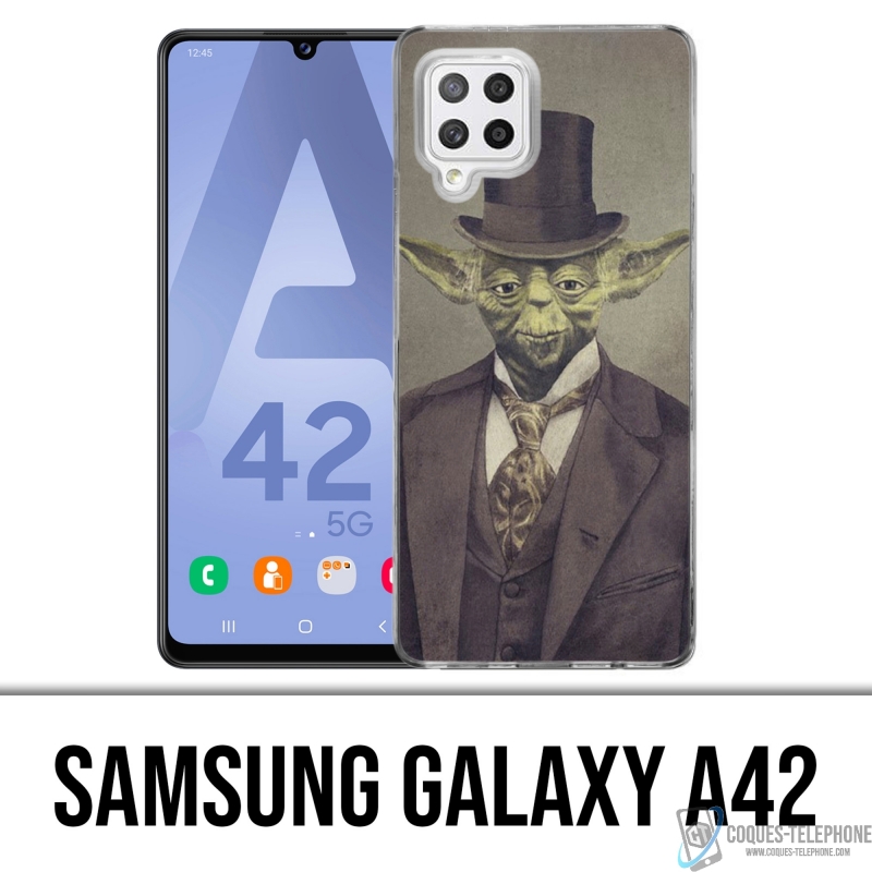 Custodia per Samsung Galaxy A42 - Star Wars Vintage Yoda