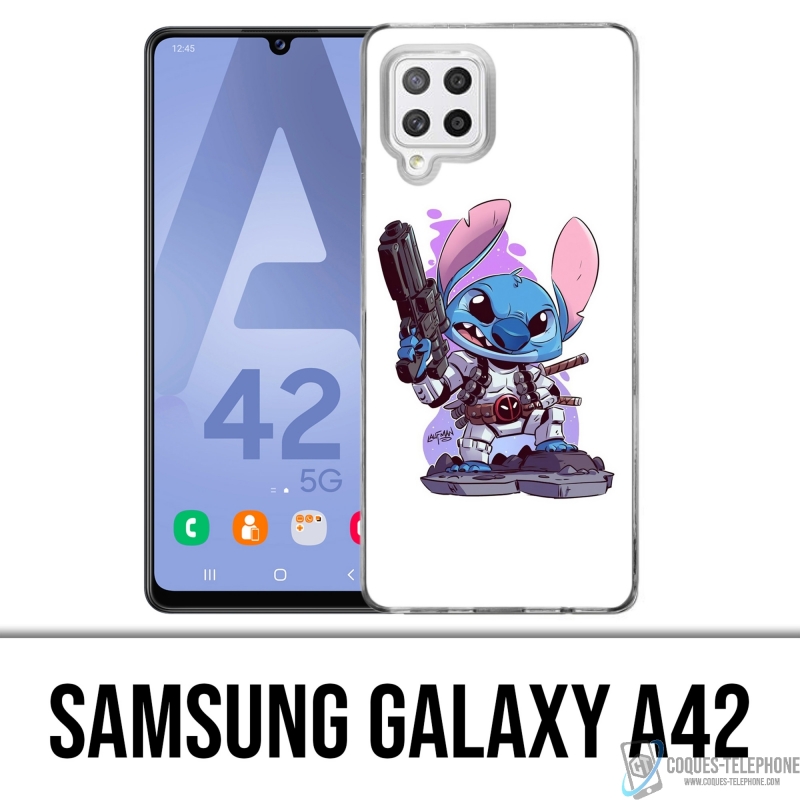 Custodia per Samsung Galaxy A42 - Stitch Deadpool