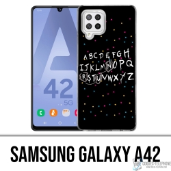 Funda Samsung Galaxy A42 - Alfabeto de cosas más extrañas