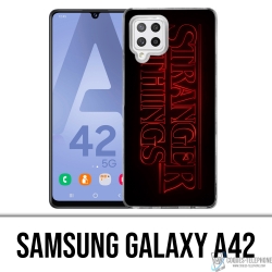 Coque Samsung Galaxy A42 - Stranger Things Logo