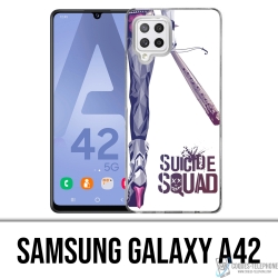 Custodia per Samsung Galaxy A42 - Suicide Squad Harley Quinn Leg