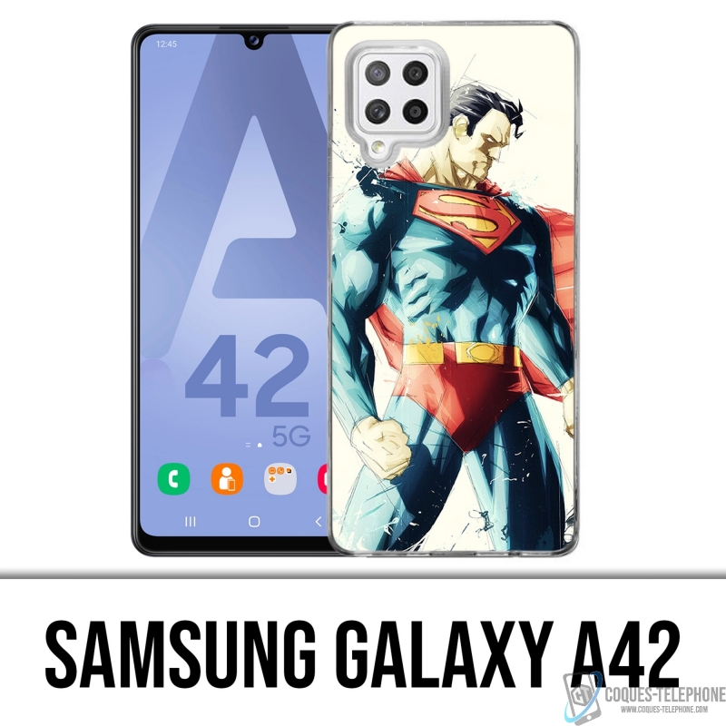 Custodia per Samsung Galaxy A42 - Superman Paintart