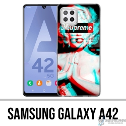 Custodia per Samsung Galaxy A42 - Supreme Marylin Monroe